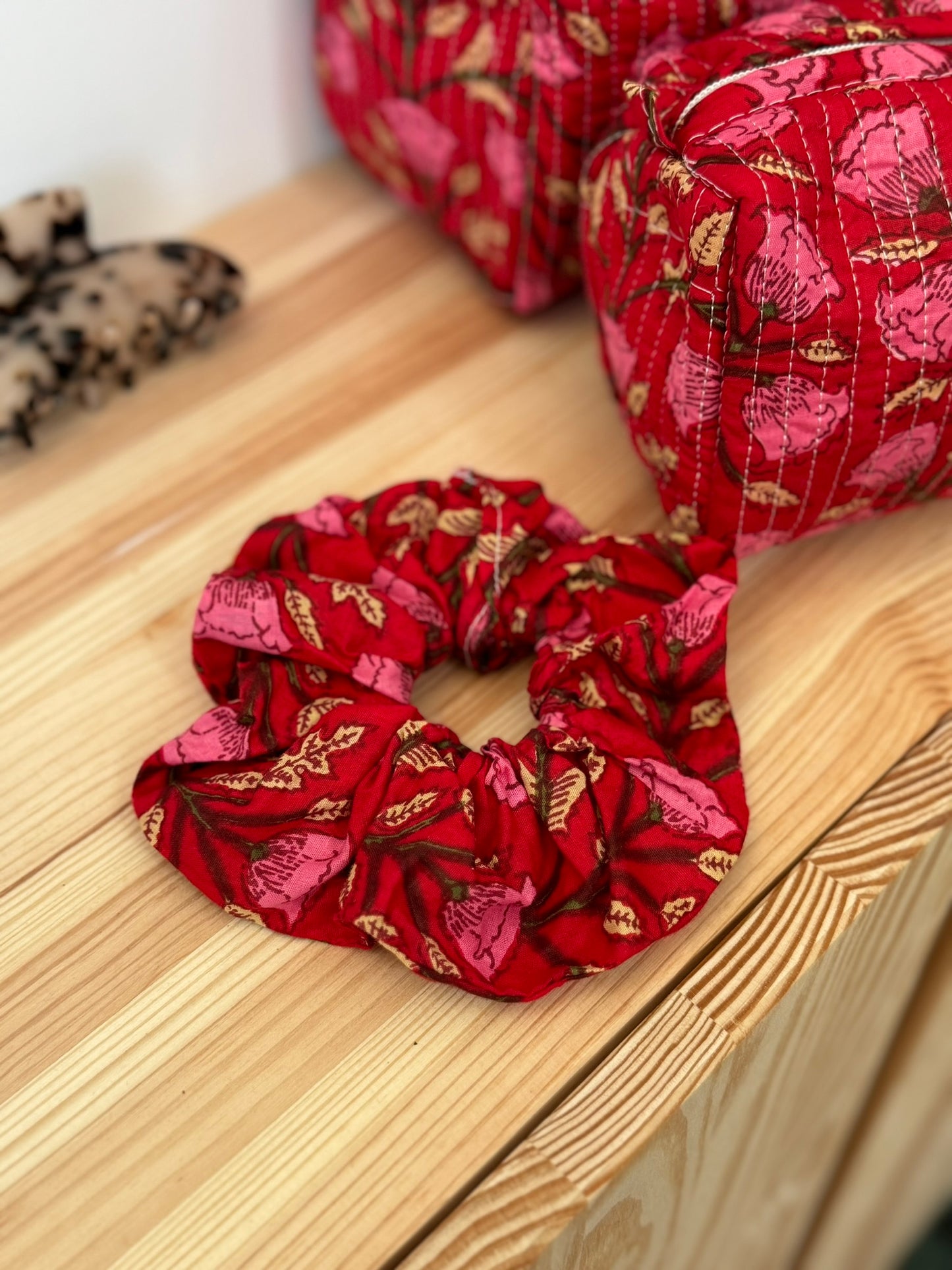 Chouchou Scrunchie block print patterns