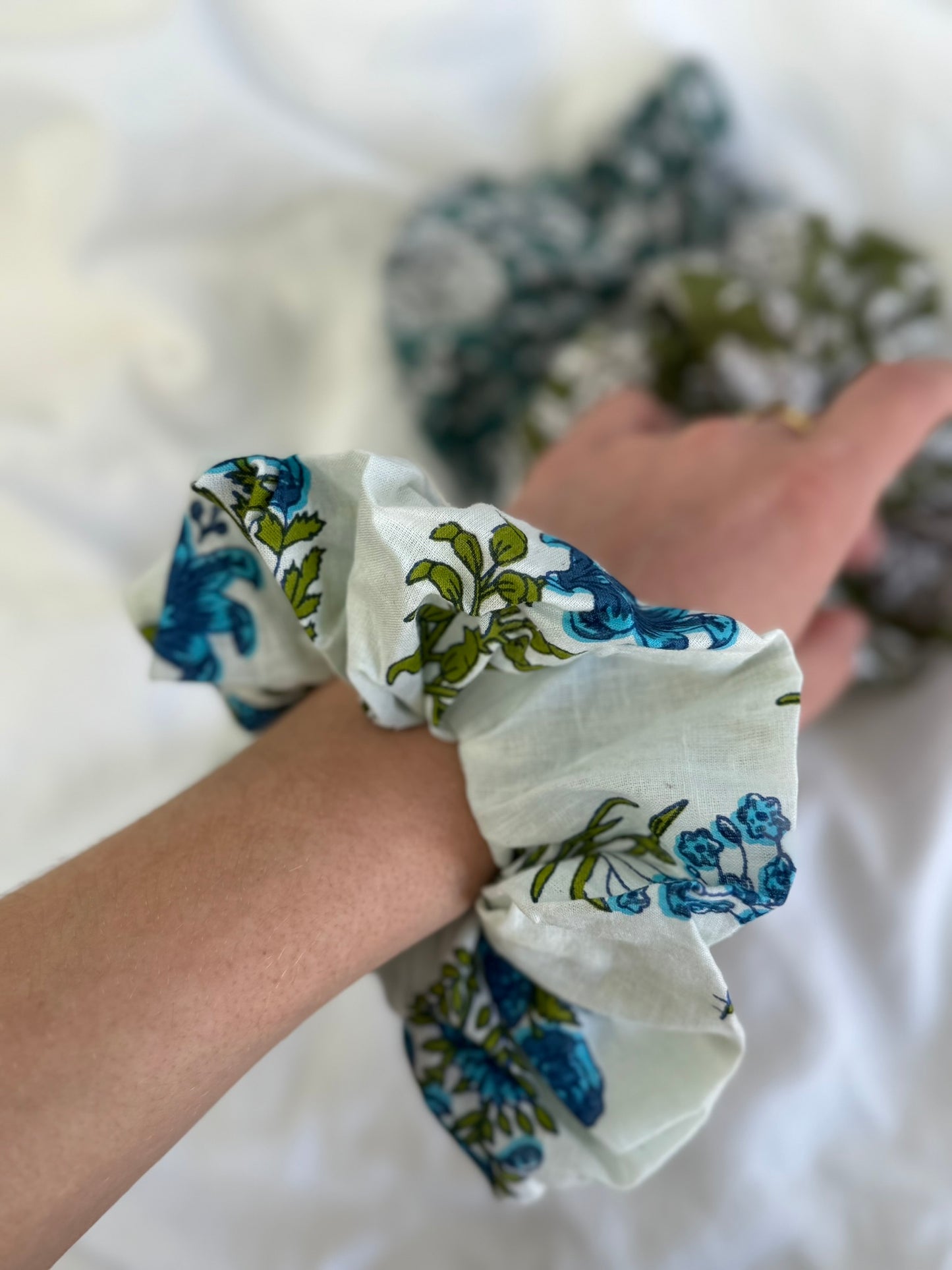 Chouchou Scrunchie block print patterns