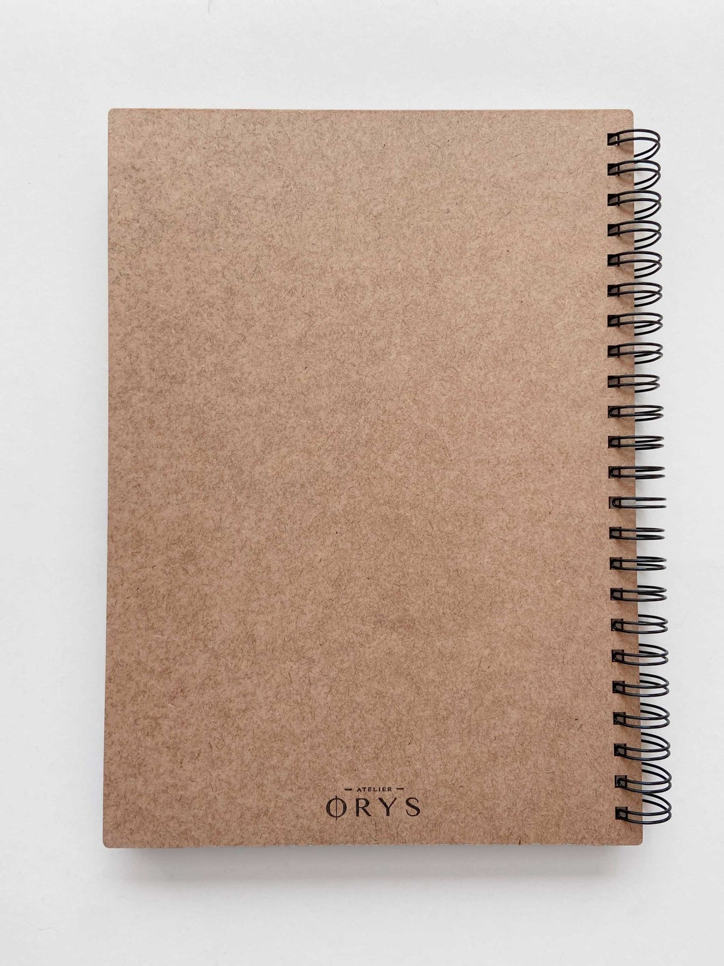 Grand carnet en bois motif Grue japonaise - Atelier ORYS