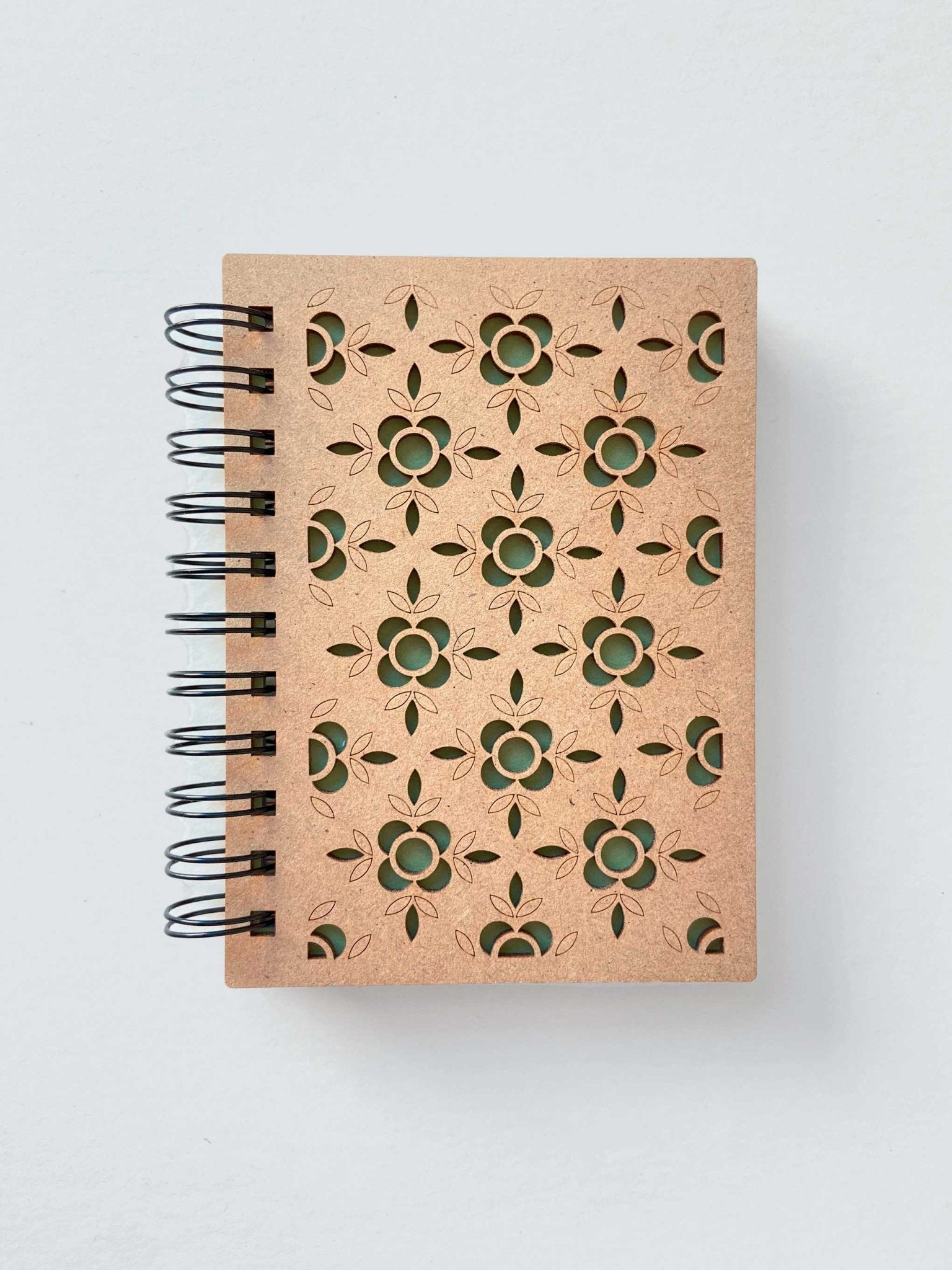 Petit carnet en bois motif Cerisier - Atelier ORYS