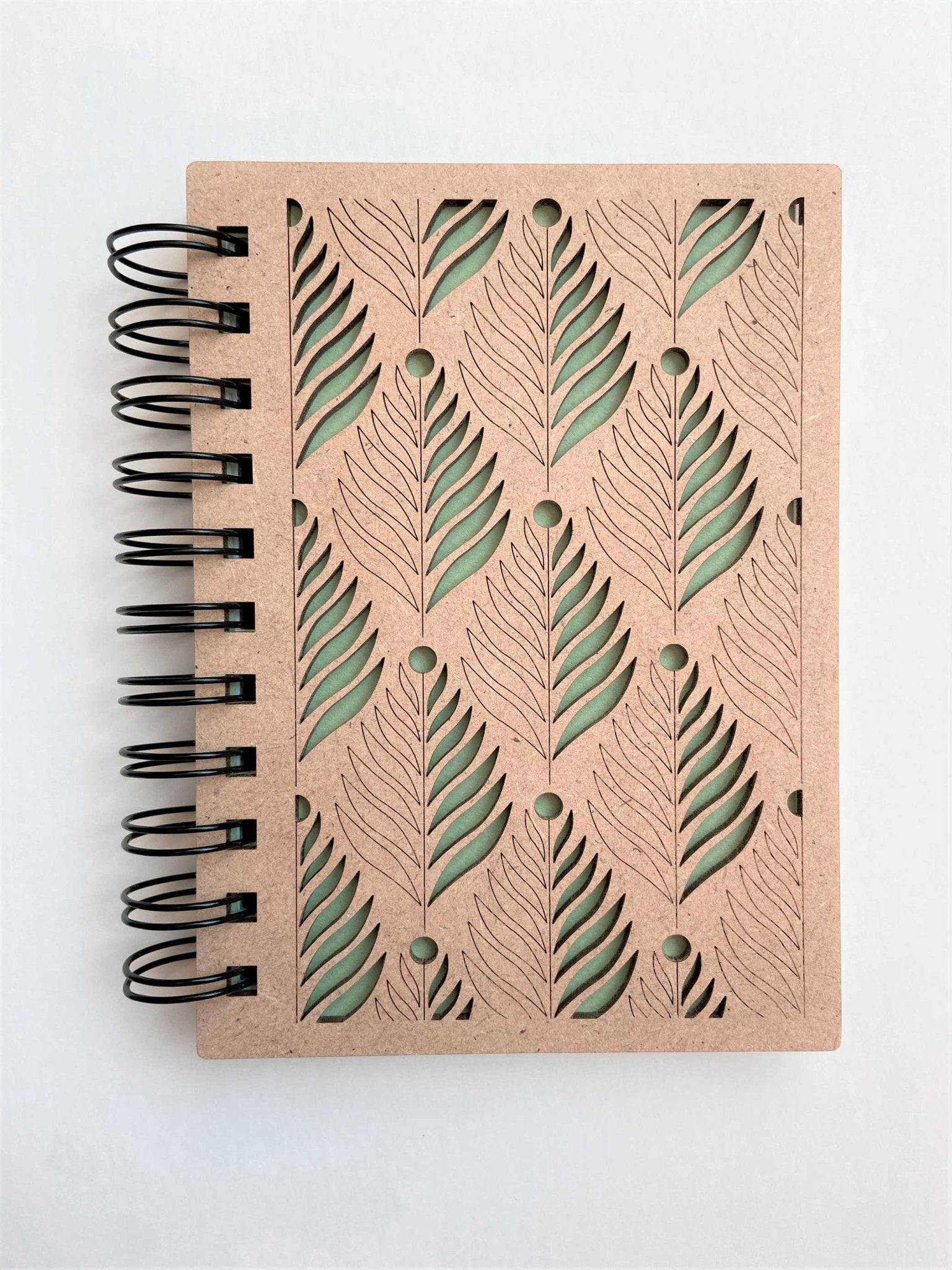 Petit carnet en bois motif Fougère - Atelier ORYS