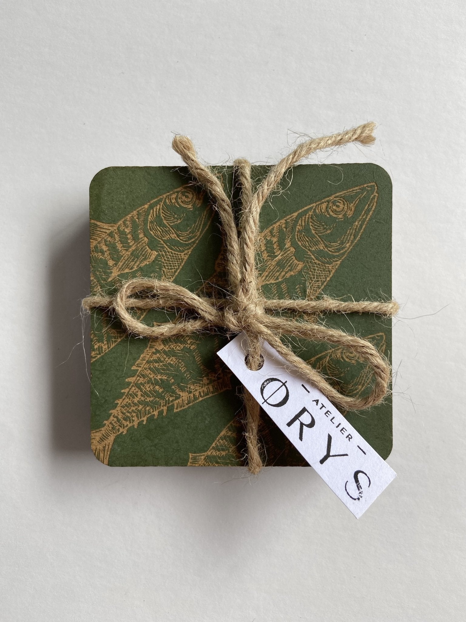 Sous-verres Kaki - Atelier ORYS